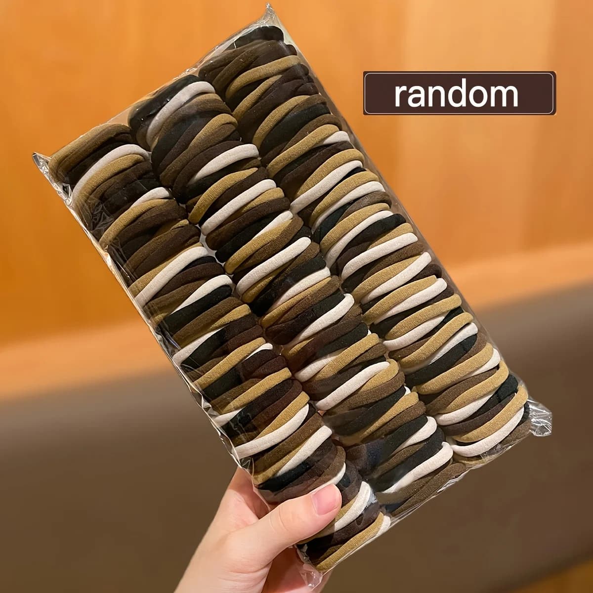 Modello da donna casuale 200/500/600, grande combinazione di elastici per capelli, adatto per l'uso quotidiano, accessori per capelli regalo consigliati