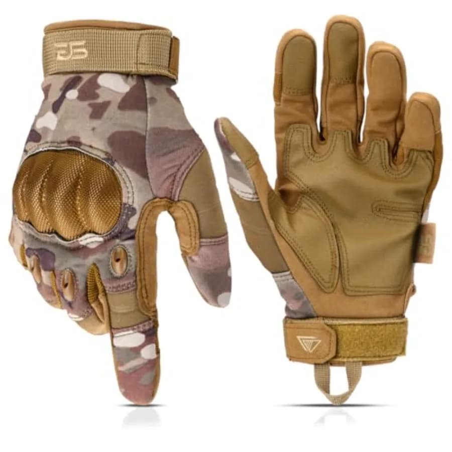 Guanti Protettivi da Uomo - Guanti da Moto Touchscreen per Airsoft, Escursionismo e Lavoro all'Aperto - -Pattern