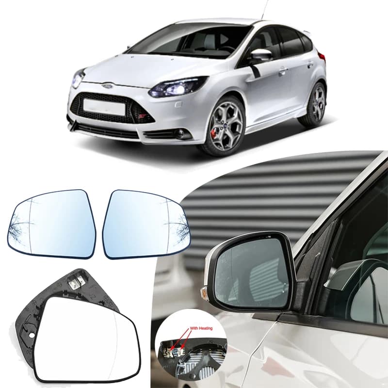 Vetro specchio riscaldato grandangolare per Ford Focus II III 2011-2018 DA DP DH DB DS ala porta vista posteriore Mondeo IV sostituzione auto