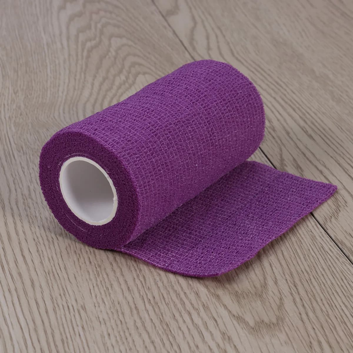Benda Elastica Autoadesiva in Tessuto Non Tessuto Traspirante, Nastro Adesivo per Supporto Sportivo di Caviglia, Ginocchio, Polso, Dita, Viola, 10 cm x 46 m