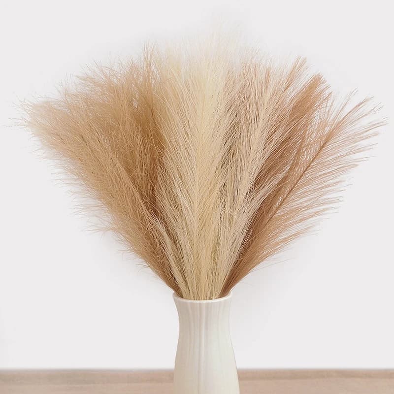 10/20/30 pz Artificial Pampa Decor Flowers Plant Finta Reed for Table FAI DA TE Organizing Wedding Flower Home Christmas Decoration