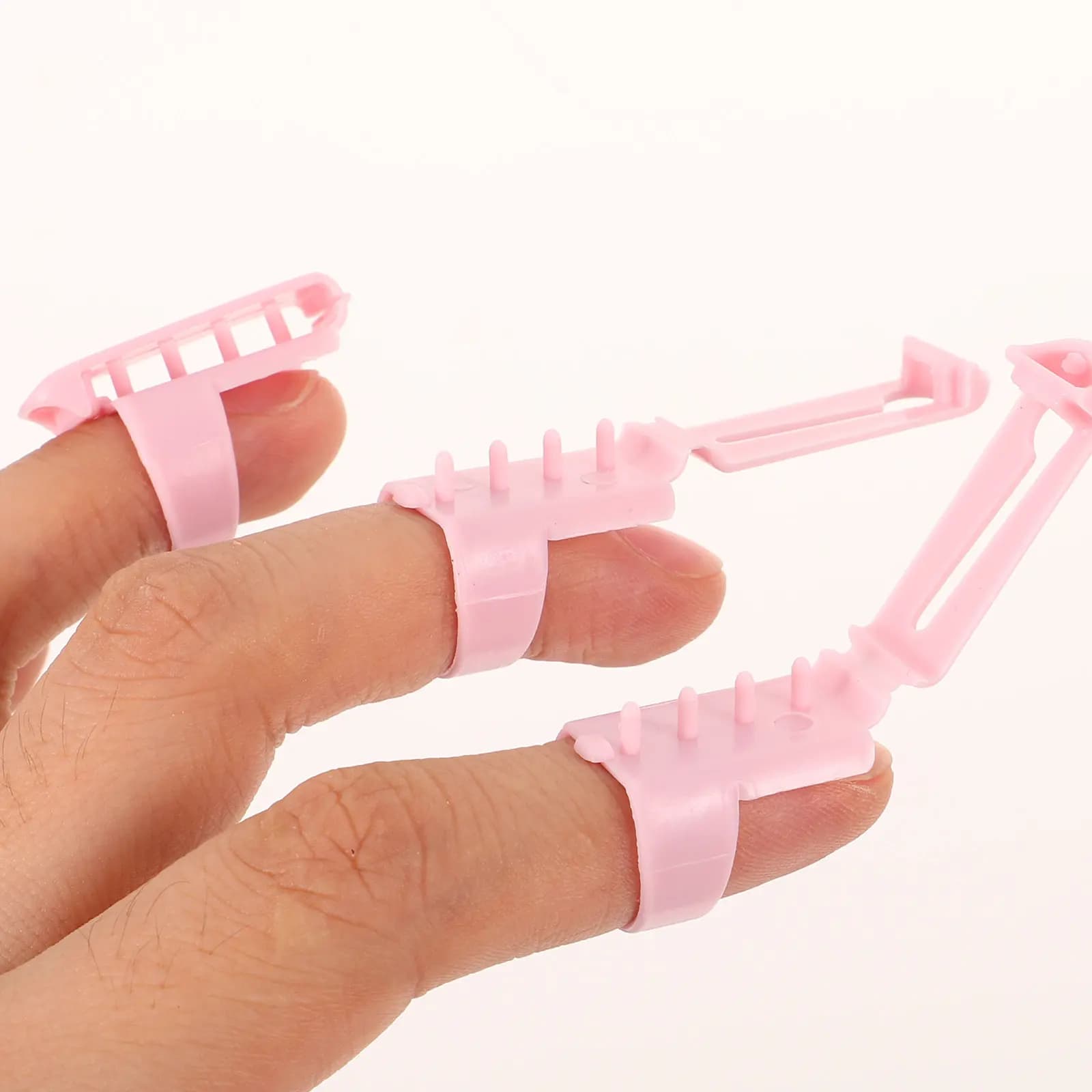 10 Pezzi Anelli in Plastica per Uncinetto, Guida Filo Regolabile, Anelli per Lavorazione a Maglia, Supporto Filato per Accessori Uncinetto e Lavoro a Maglia
