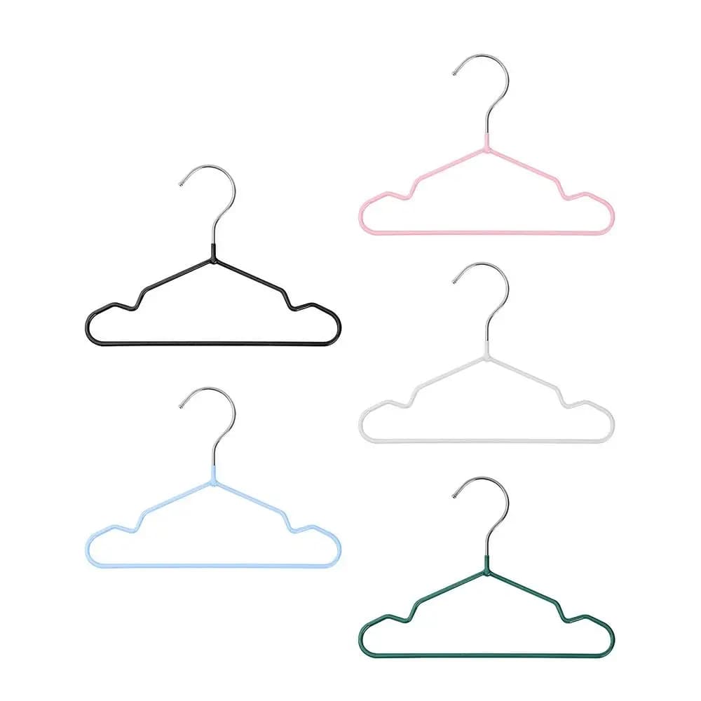 10PCS New Solid Color Pet Hanger Non-slip DIY Mini Coat Hanger Metal Pet Clothes Hanger Clothes