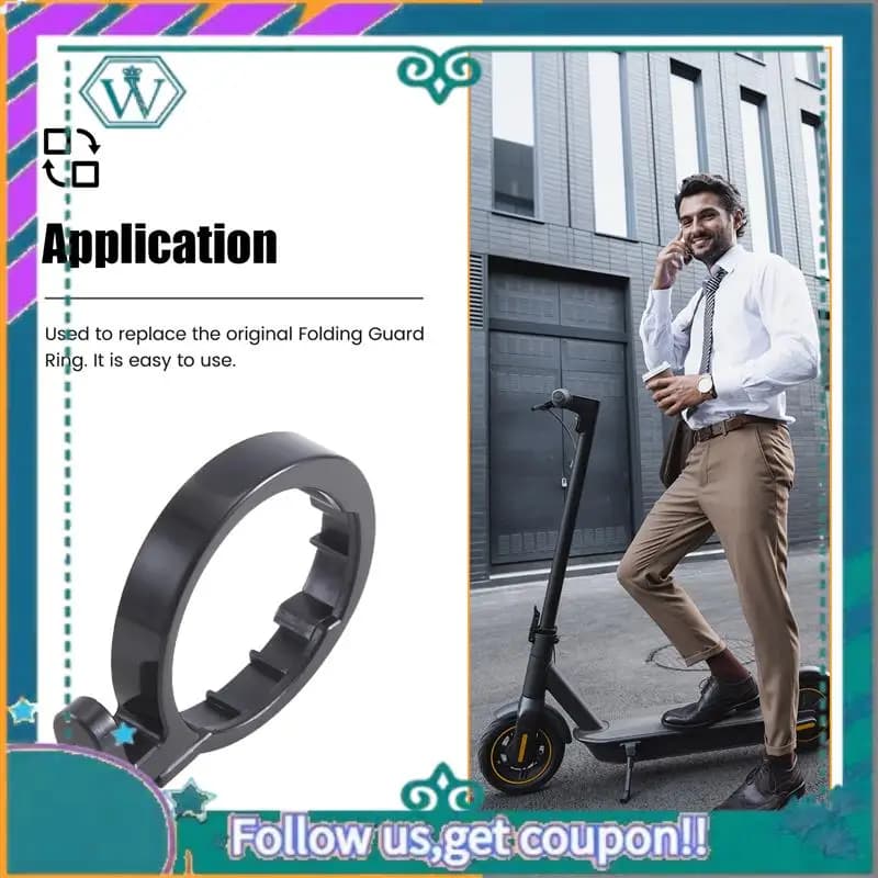 AA92-Scooter Tubo Anteriore Stelo Pieghevole Pacchetto Assicurazione Cerchio Chiuso Anello di Protezione Parte di Ricambio Per Xiaomi Norma Mijia M365 Elettrico Sc