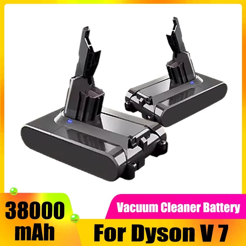 21.6V 38000mAh, for Dyson V7 vacuum cleaner battery replacement backup battery