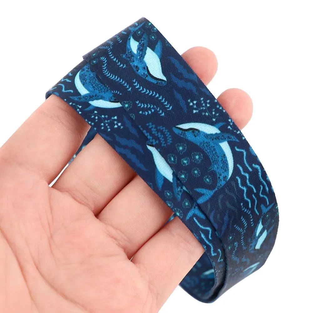 Laccetto per telefono con porta badge identificativo, cordino per cellulare con motivo Squalo Balena, laccetto per telefono con animali marini, cinturino per cellulare