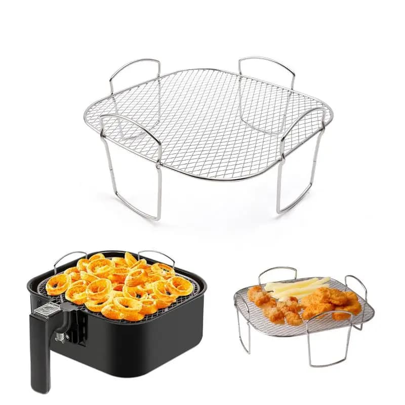 NEW! Multifunction Grill for Convection Oven, Compatible with Air Fryer, Dryer, Barbecue and Steamer - Air Fryer Accessories
