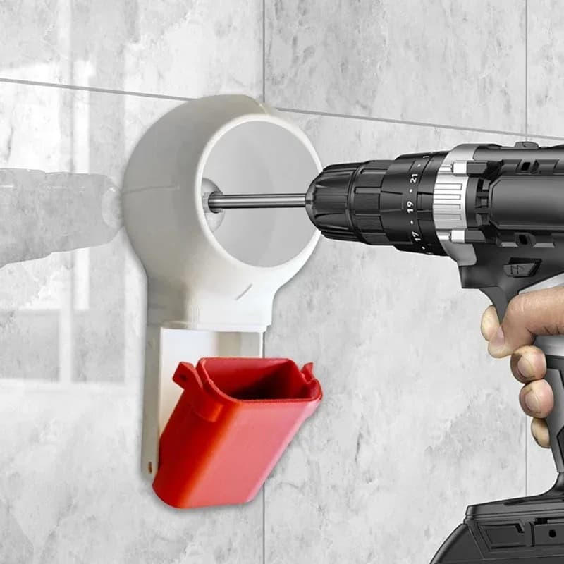 Dust collector for drill with rotating joint, dust cover for electric drill, dust collector tool for wall drilling and home use