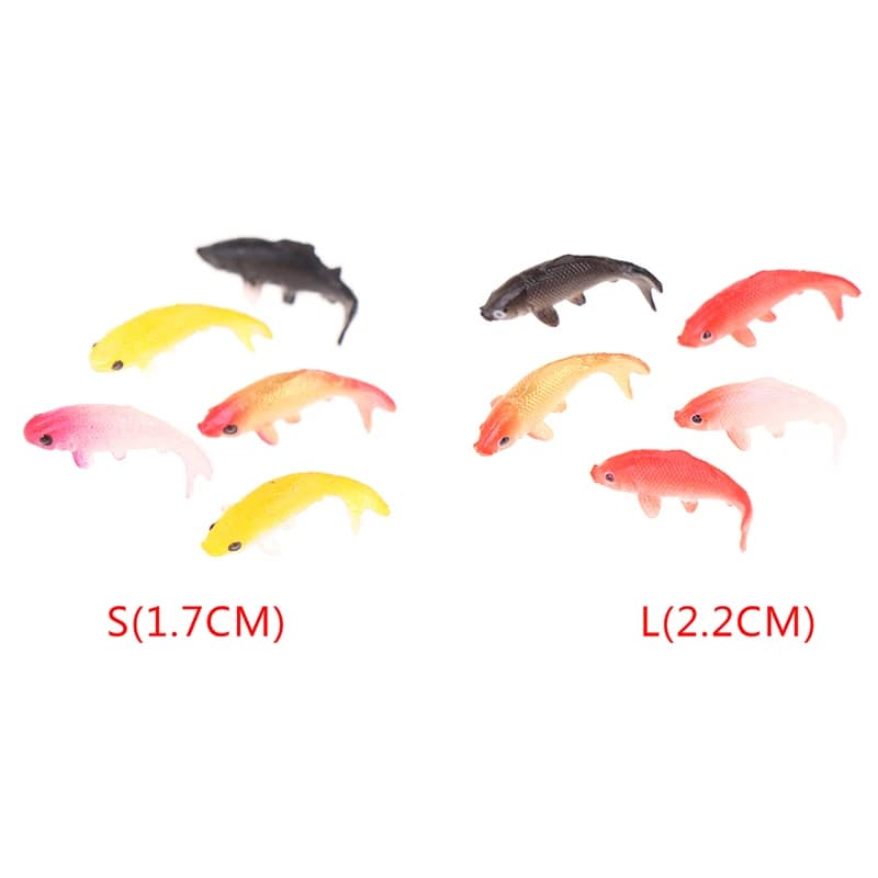 Casa delle bambole in miniatura modello pesce carpa simulazione animali per bambini giocattoli decorativi fai da te figurine di pesci rossi decorazioni per la casa ornamento