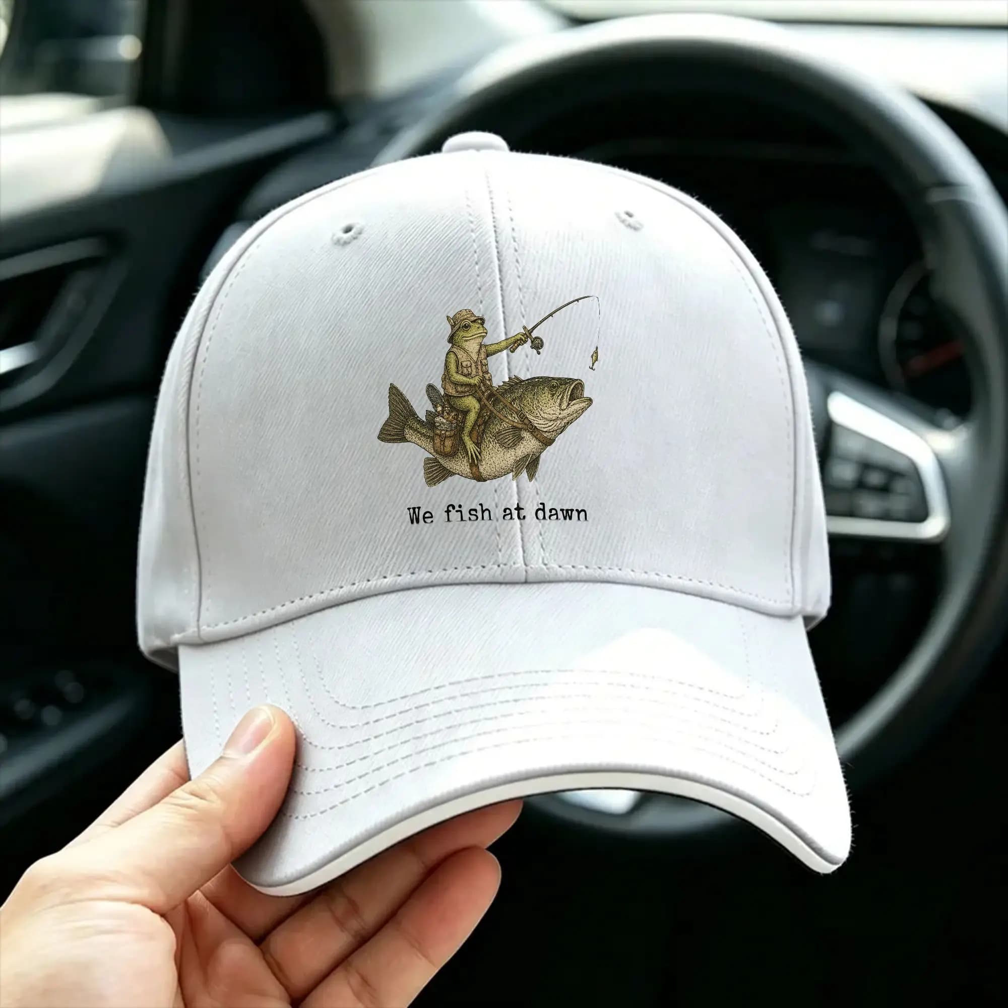 Bass Fishing Sun Baseball Cap Summer Street Style Trucker Hat For Unisex Men Outdoor Sports Snapback Cap
