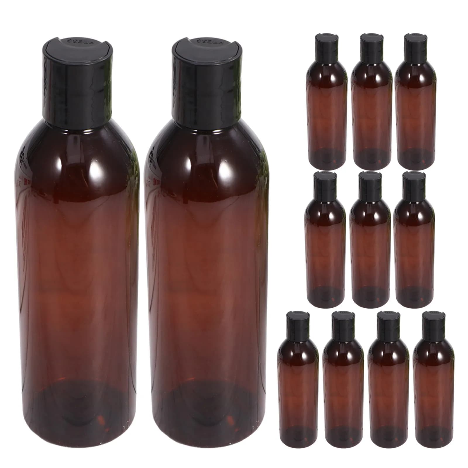 12 flaconi da viaggio compatti con tappo a disco a prova di perdite, dispenser ricaricabile da 250 ml per shampoo, lozione, sapone per il corpo, prodotti per la cura della pelle