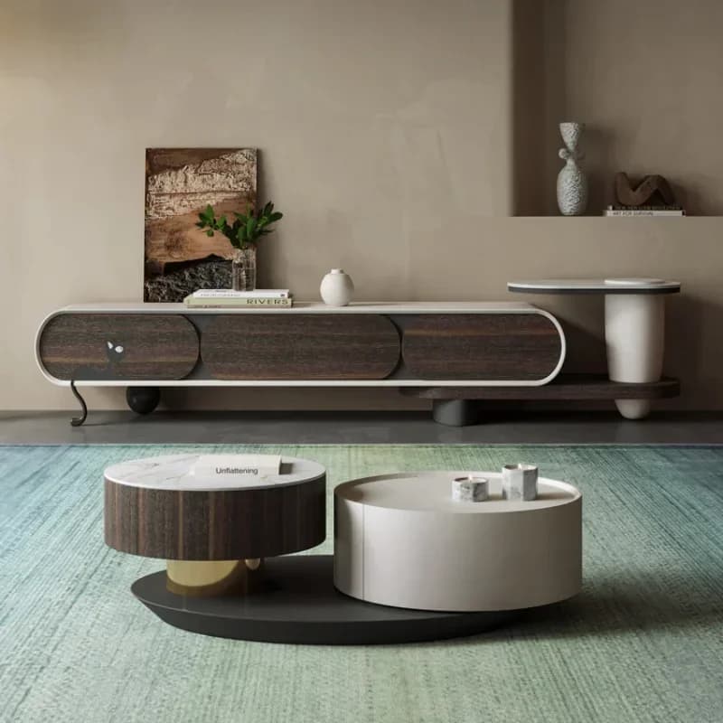 X-S Room Cradle Table Monitor Stand Mueble Wood Pedestal Home Furniture Luxury Television Cabinet Modern HG