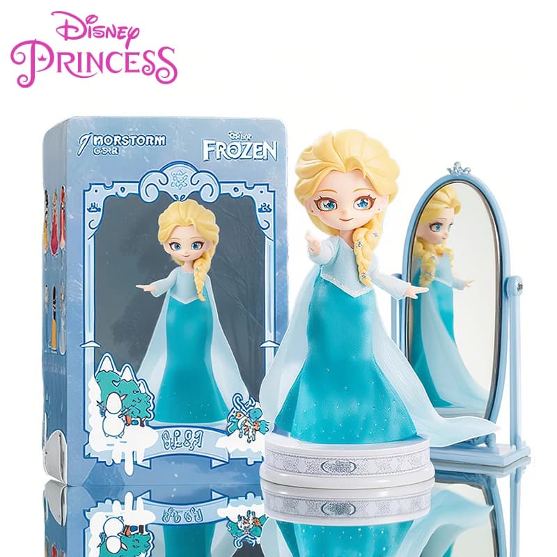 Disney Frozen Q Posket Action Figure Giocattoli Carino Bambola Snodata Elsa Biancaneve Belle Ariel Principessa FAI DA TE Per Bambini Ragazza Giocattolo Regalo Di Compleanno
