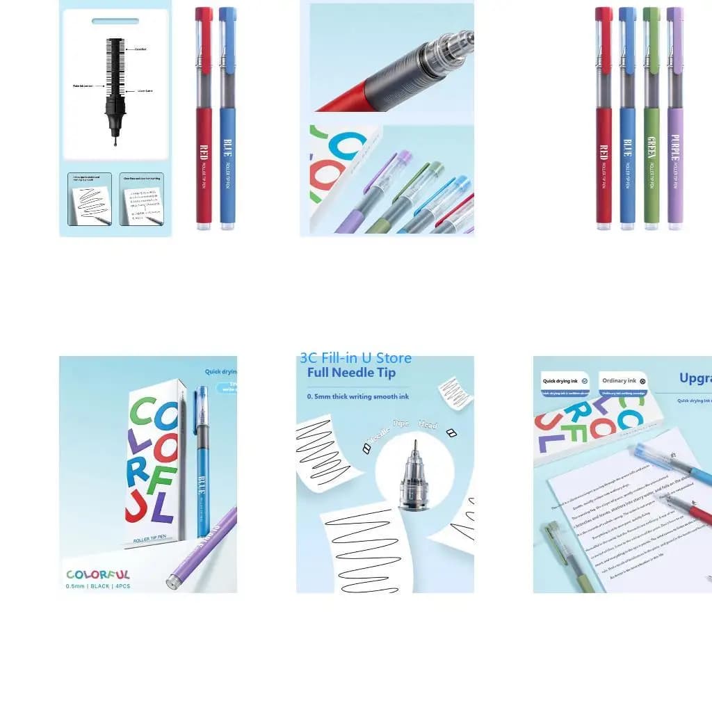 G8TA Gel Pens Neutral Pens Colorful 0.5mm Fine Point Smooth Writing Liquid Pen Designed for Offices Home & School Use
