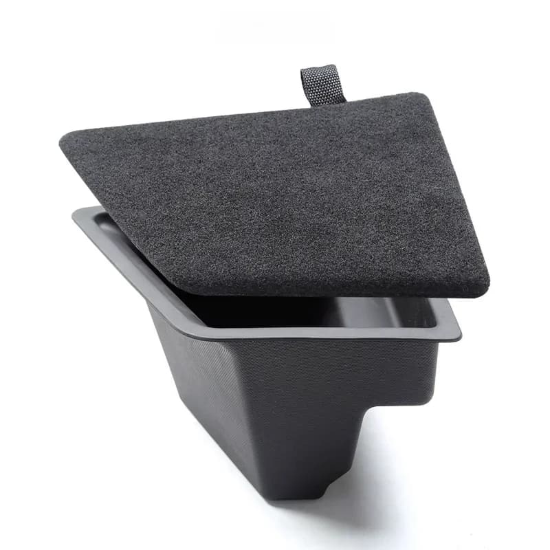 Per Tesla Modello 3 Baule Posteriore Scatola di Immagazzinaggio Lato Sinistro Spazio Organizzatore con Tirare La Corda Accessori Interni Auto per Model3 2021-2023