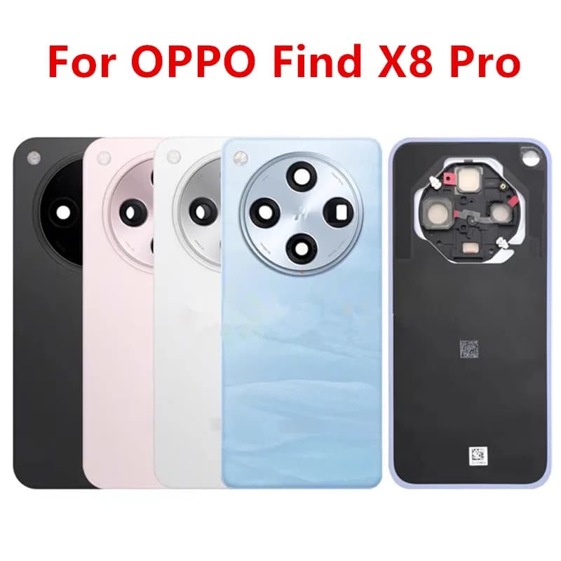X8Pro Custodia Per OPPO Trova X8 Pro Della Copertura Posteriore Della Batteria Riparazione Sostituire Porta Del Telefono Custodia Posteriore + Obiettivo Della Fotocamera CPH2659 PKc130 PKC110