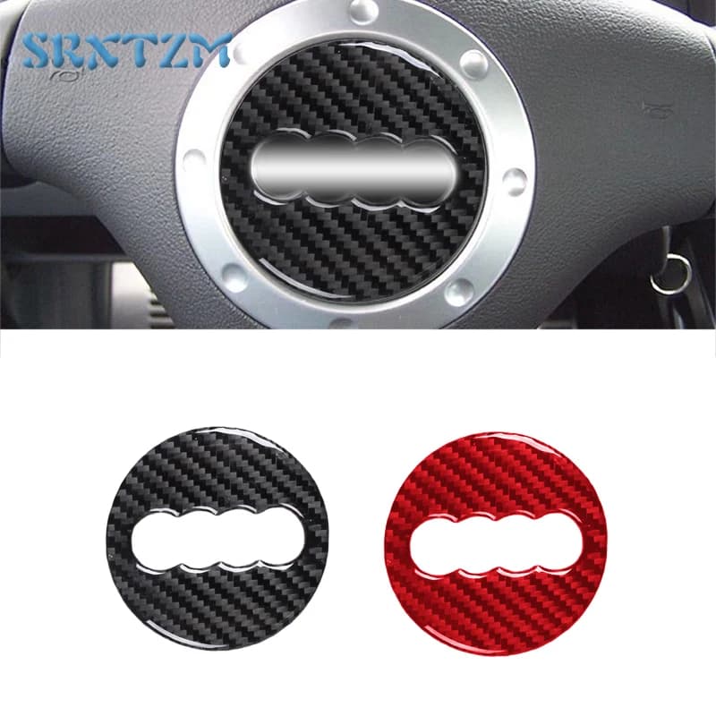 Auto Carbon Fiber Flyer Logo Wall decal Protective Cover Frame for Audi TT MK1 8N 2001-2006 Interior Decoration Accessories