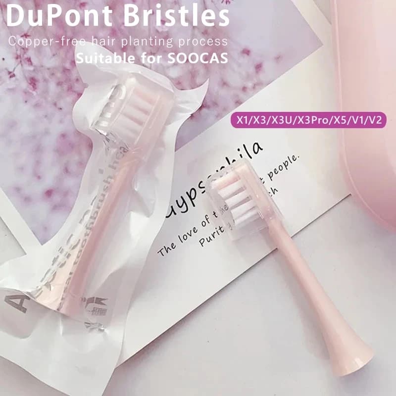 Testine di Ricambio per Spazzolino Elettrico Xiaomi SOOCAS con Setole Dupont Confezionate Sigillate