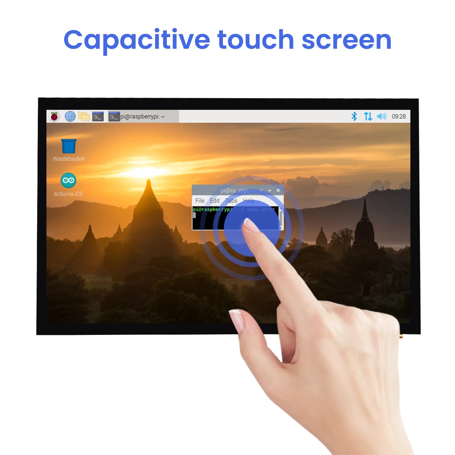 Hot sale Monitor LCD display Raspberry Pi 10.1 inch Raspberry Pi 3B+/4B with bracket- H