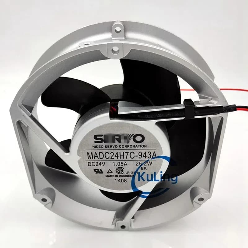 New MADC24H7C-943A Inverter Fan for 24V DC Input 1.05A 25.2W 17cm Diameter 1725RPM