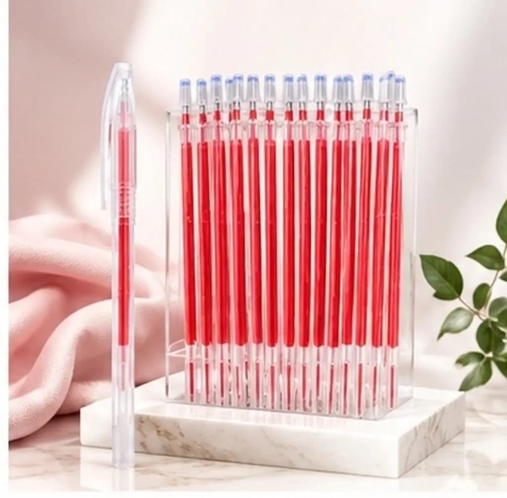 41Pcs Iron Erase Fabric Marking Pens Refill Set Precision Fine Tip Disappearing Ink for Sewing Embroidery Quilting Dressmaking