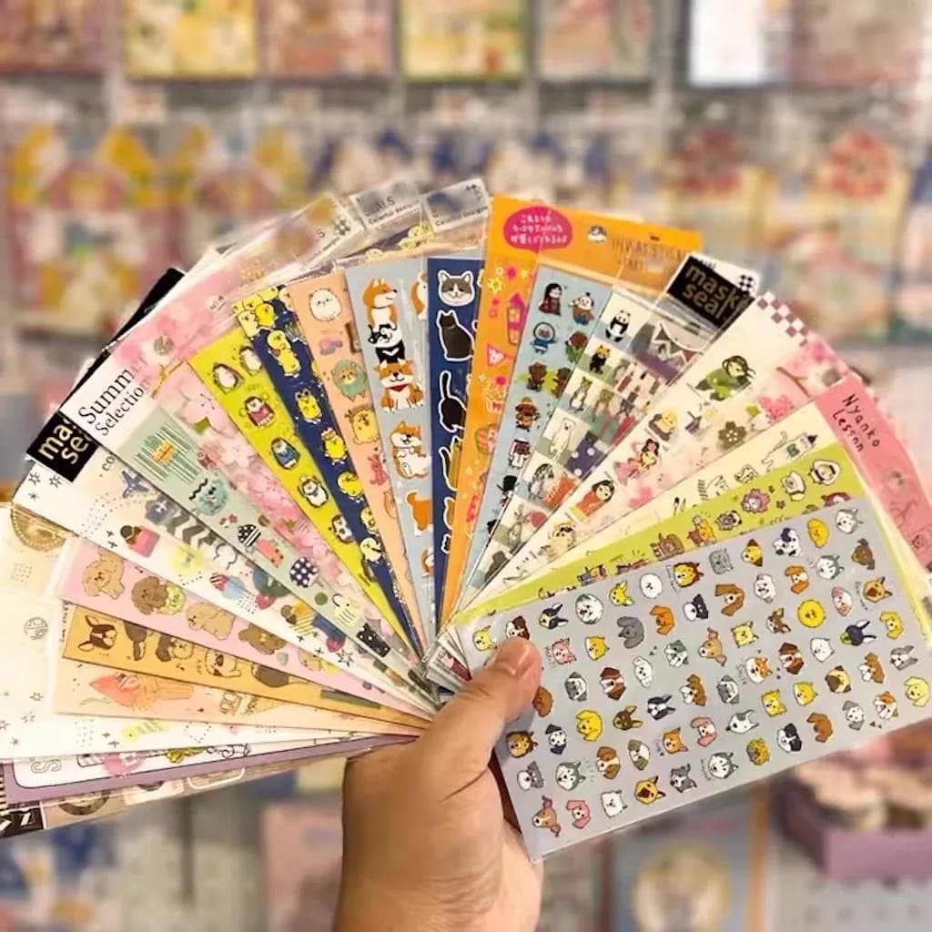 Adesivo giapponese Kawaii Cartoon Stationery Notebook Diary Planner Sticker Cute Girls