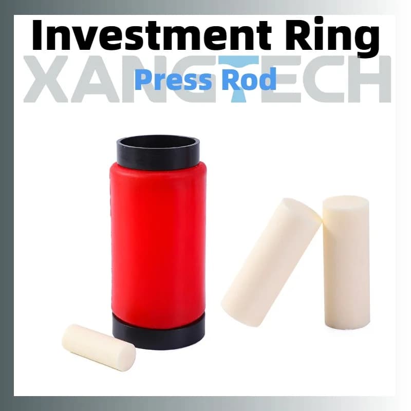 XANTECH Materiale dentale 100g/200g Anello per investimento dentale Asta per pressa Anello rosso Anello incorporato in silicone per forno a pressione