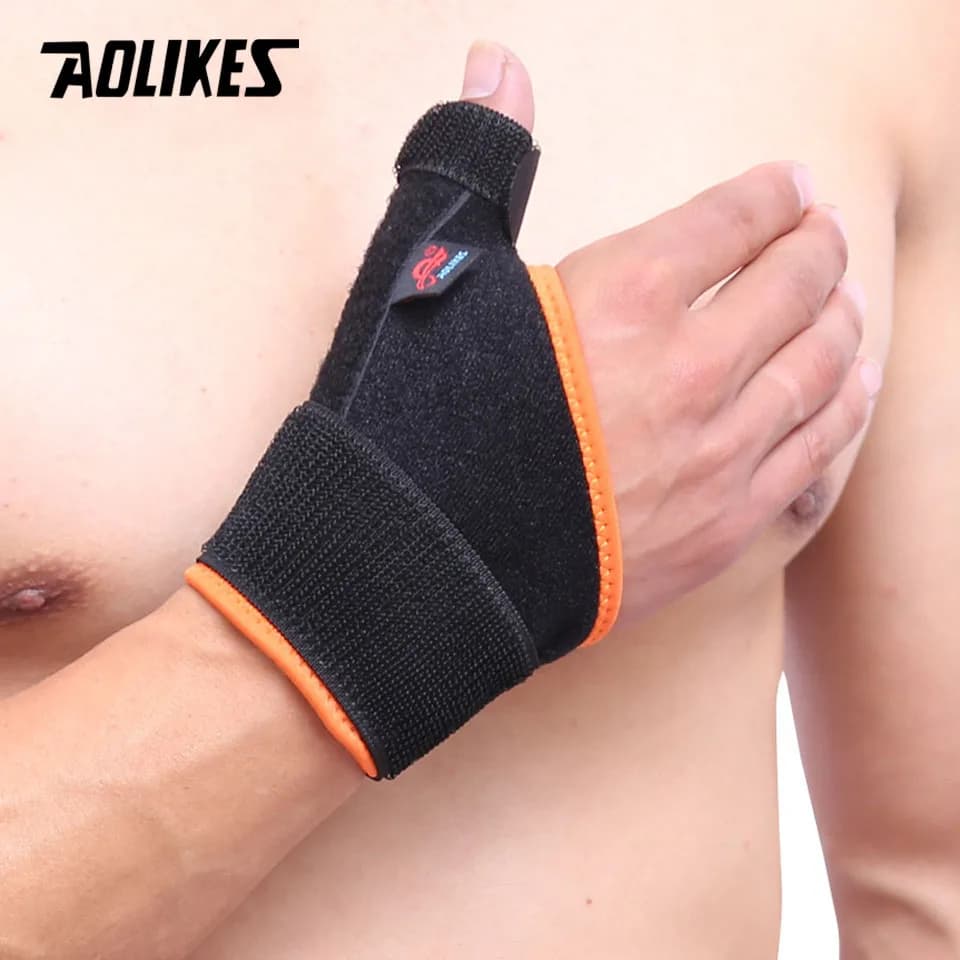 AOLIKES 1 Pezzo Tutore per Pollice con Supporto per Polso - Tutore per Pollice per Sindrome del Tunnel Carpale, Stabilizzatore a Spica per Pollice