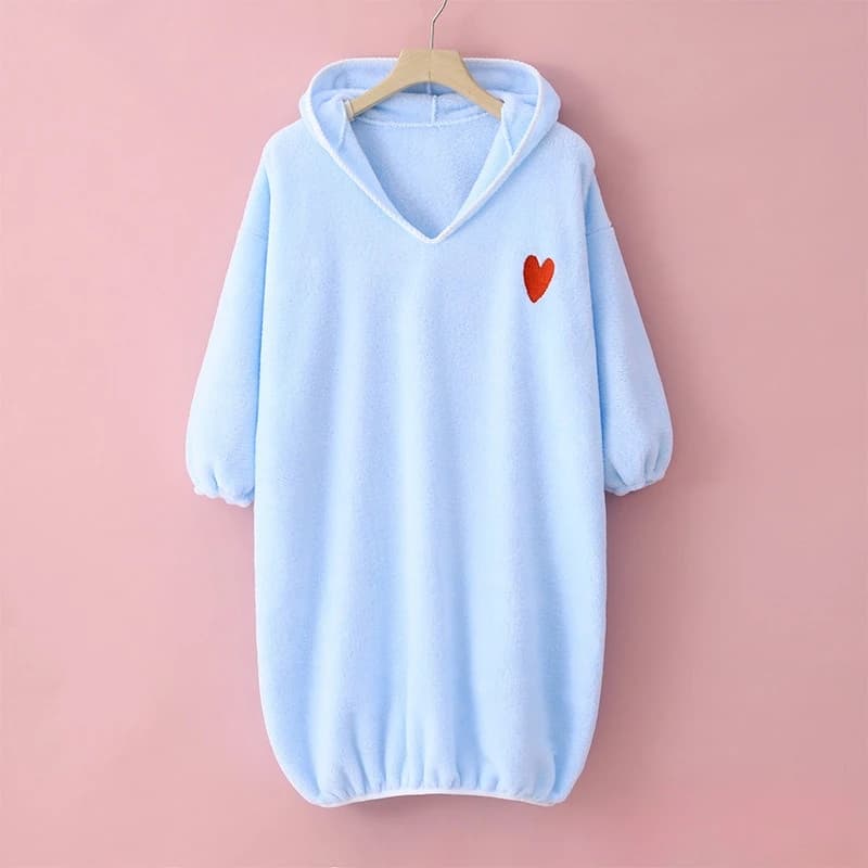 Accappatoio con Cappuccio per Bambini, Morbido e Assorbente, Asciugamano Indossabile, Vestito da Bagno Spesso e Confortevole per Bambini