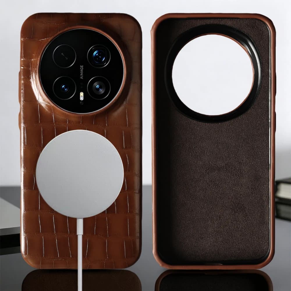 Custodia magnetica vintage in pelle con texture coccodrillo per Honor Magic8 Magic7 Pro Lite Magic6 Pro Magic5 Pro Cover posteriore