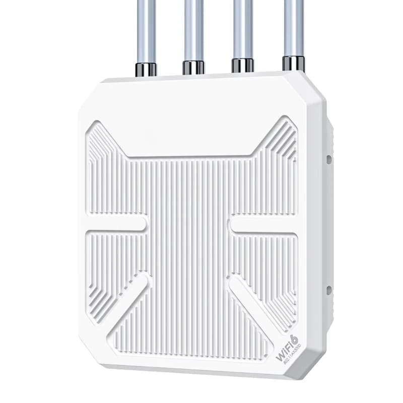 Ripetitore WiFi 6 wireless da esterno AX3000, estensore WiFi a lungo raggio per esterni, dual band/PoE/IP67, potenza 600mW