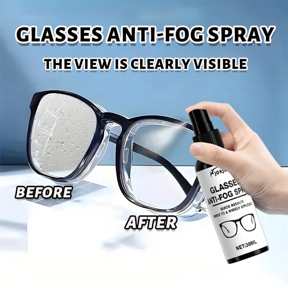 Premium waterproof anti-fog spray: long-lasting anti-fog, for a clear vision, suitable for swimming glasses, glasses, helmets, D