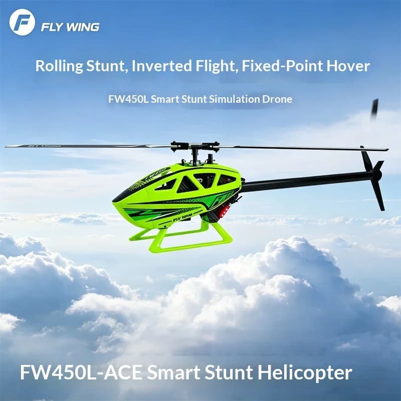 Fly Wing Fw450L Gps Rc Helicopter Six Channel Intelligent Stunt Single Rotor Professional Ace Fliy Control One Key Return