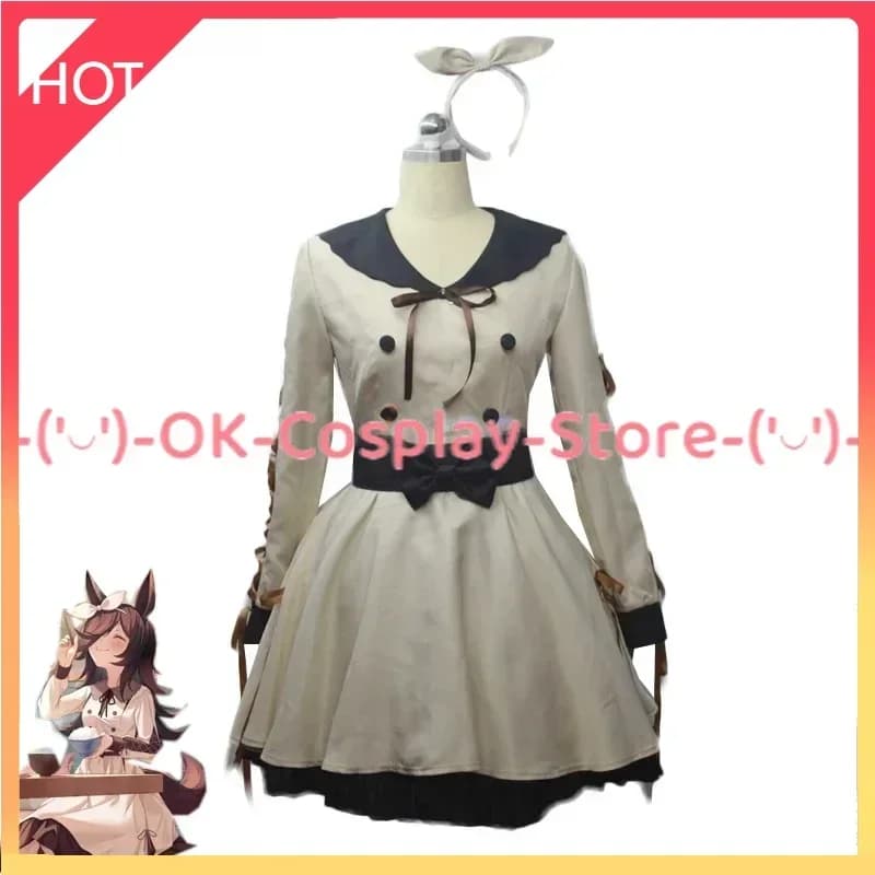 [Su misura] Gioco Pretty Derby Rice Shower Costume Cosplay Donna Fancy Party Dress Uniformi di Carnevale di Halloween Abbigliamento Anime
