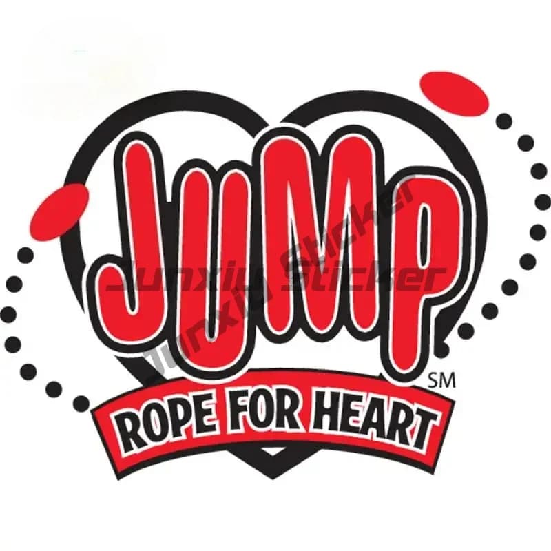 For Jump Rope for Heart Car Decal Vinyl Car Sticker Waterproof Bumper Decoration Car Stickers