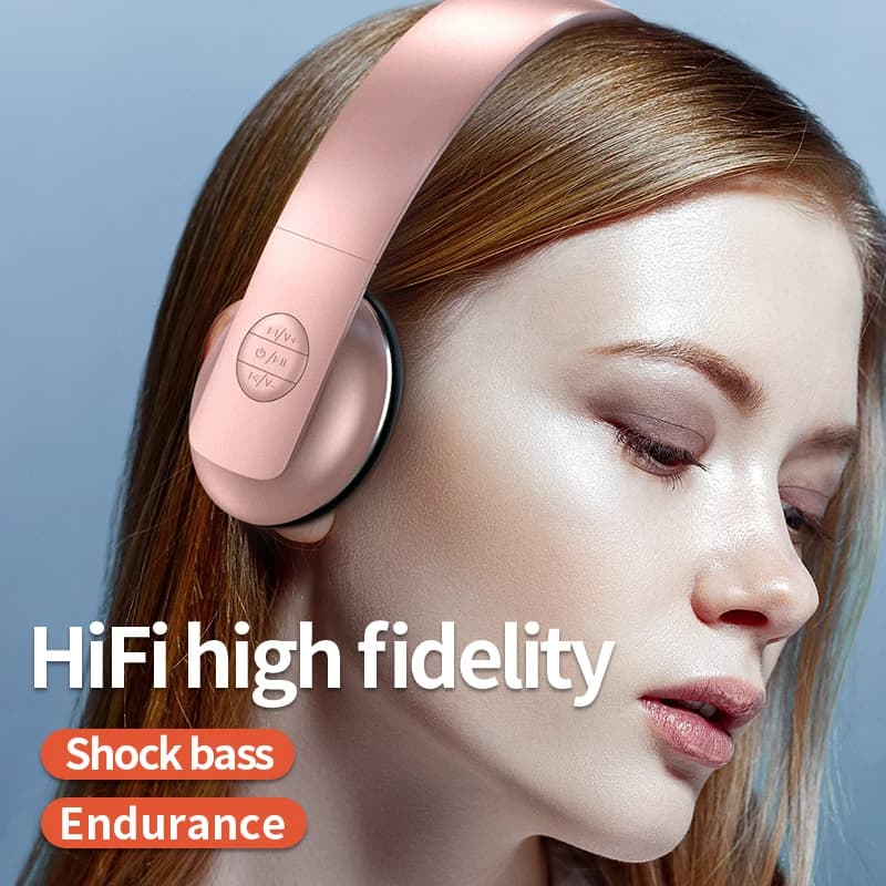 Auricolare stereo A50 Auricolare Bluetooth 5.3 Auricolare sportivo wireless pieghevole Cuffie da gioco Cuffie over-ear per Android ios