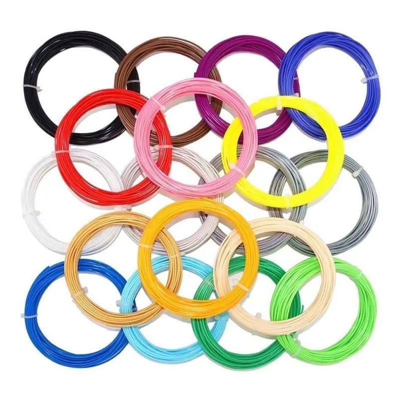 Nuovo filamento per penna 3D da 1,75 mm ABS/PLA 10 m, materiale per modellazione per penna da disegno 3D, colore casuale