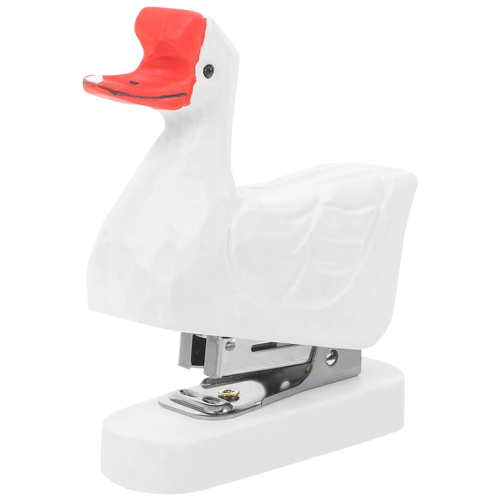 Graffettatrice a Forma di Animale Carino, Accessorio da Scrivania in Legno, Graffettatrice Portatile Riutilizzabile per Bambini, Studenti, Insegnanti, Organizzazione Documenti Ufficio
