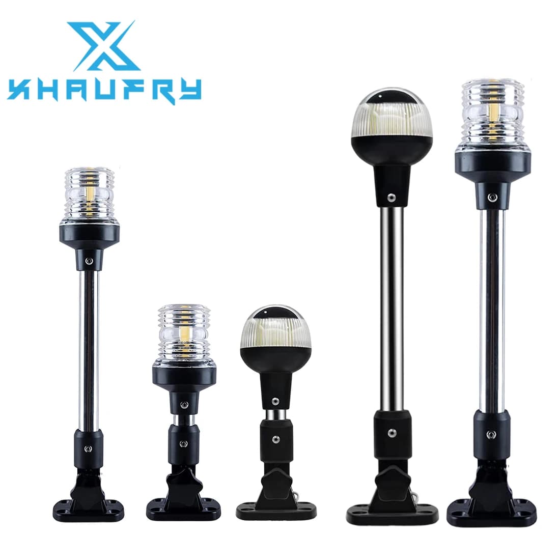NUOVA Luce di Navigazione LED Pieghevole a 360 Gradi per Yacht, Luce di Ancoraggio Marina 12~24 V, Luce di Segnalazione per Imbarcazioni, Accessori Nautici
