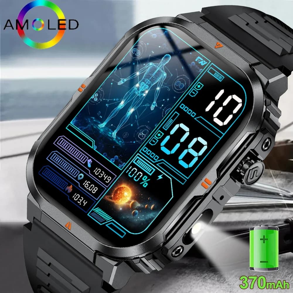 3ATM men's smart watch waterproof military sports fitness woman bracelet smart blood pressure monitor Smartwatch men Android iOS