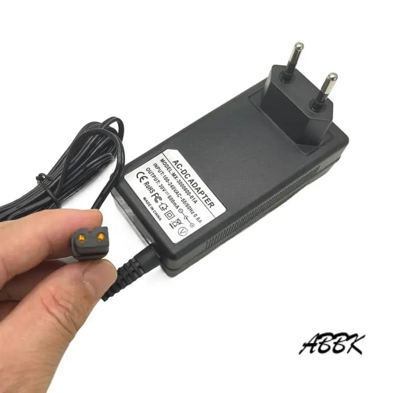 ABBK-Caricatore di alimentazione per Karcher VC6 Cordless, Adattatore per caricabatterie per aspirapolvere domestico VC6, Spina europea 30V 0,6A
