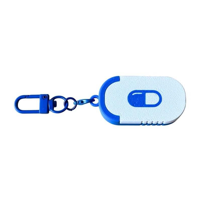 Mini Sliding Pill Box Keychain Medication Organizer Multiple Compartments Travel Pill Organizer Portable Pill Pod Tablet Case