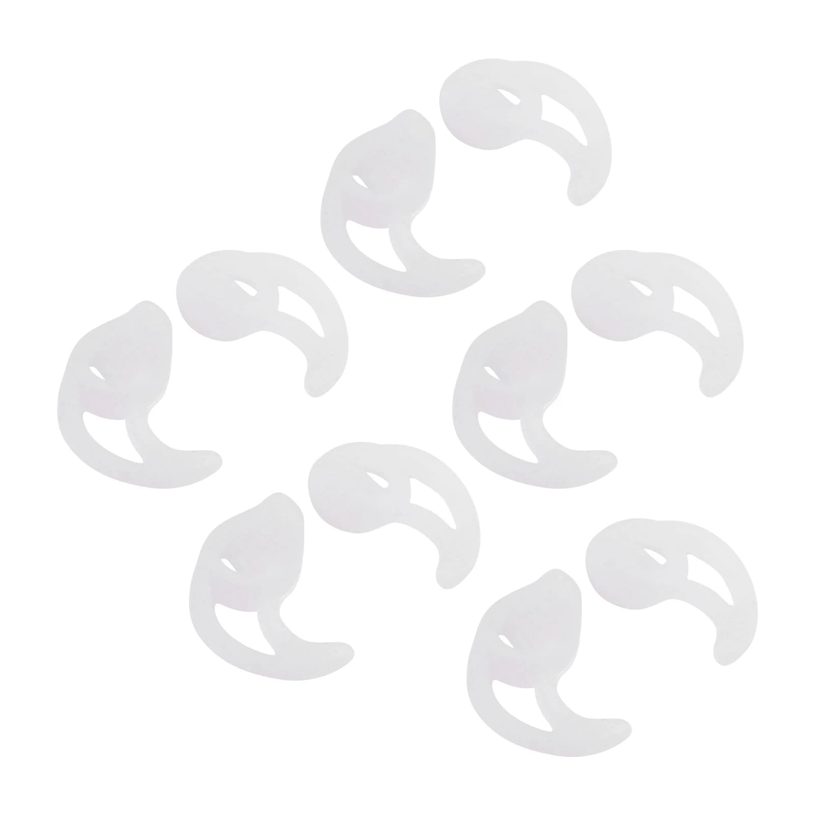 ZK40 5 paia di auricolari Earmold tappi per le orecchie con condotto d'aria in silicone bianco morbido e confortevole da indossare per auricolari walkie talkie