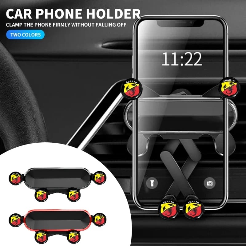 Universale 360 ° Rotazione Auto Uscita Aria Smartphone Staffa di Montaggio per abarth 695 595 500 competizione 124 Spider PUNTO arredamento auto