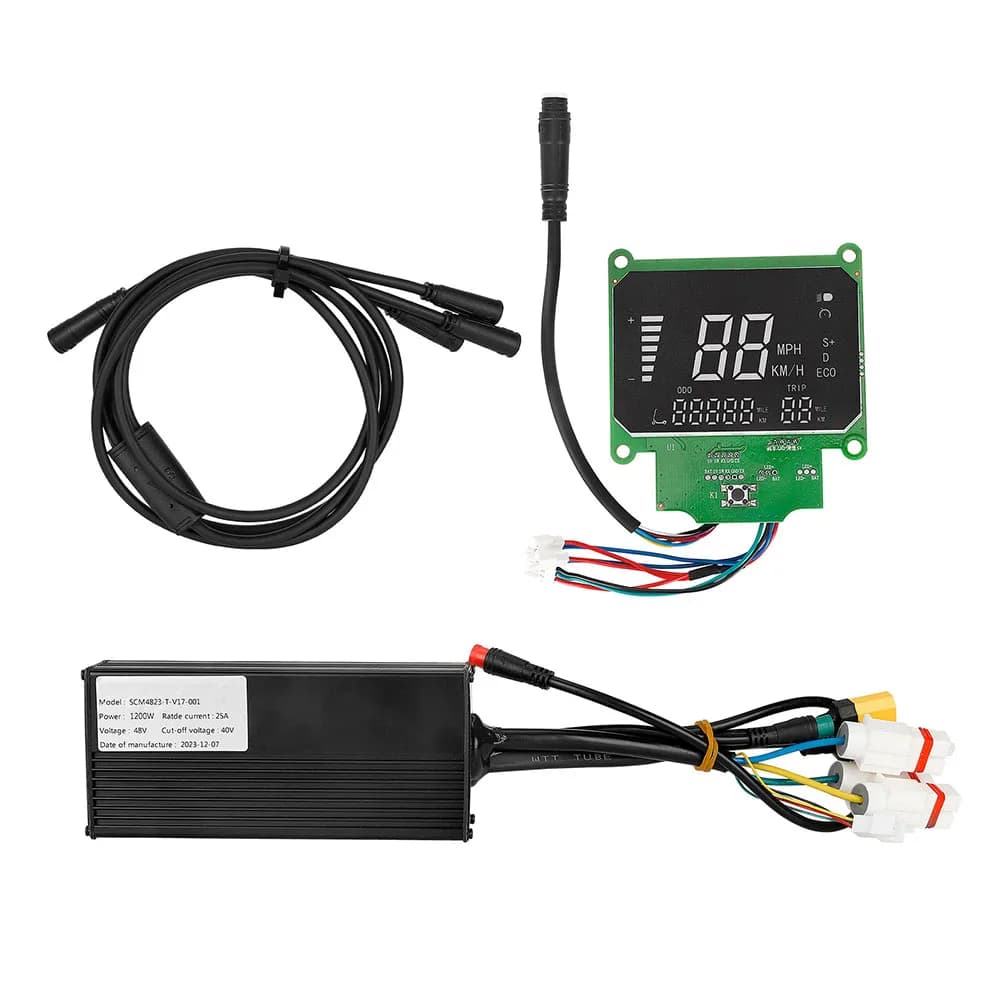 Black Color Electric Scooter Controller Scooter Instrument Kit Scooter Accessory Kit Motor Part Scooter Upgrades