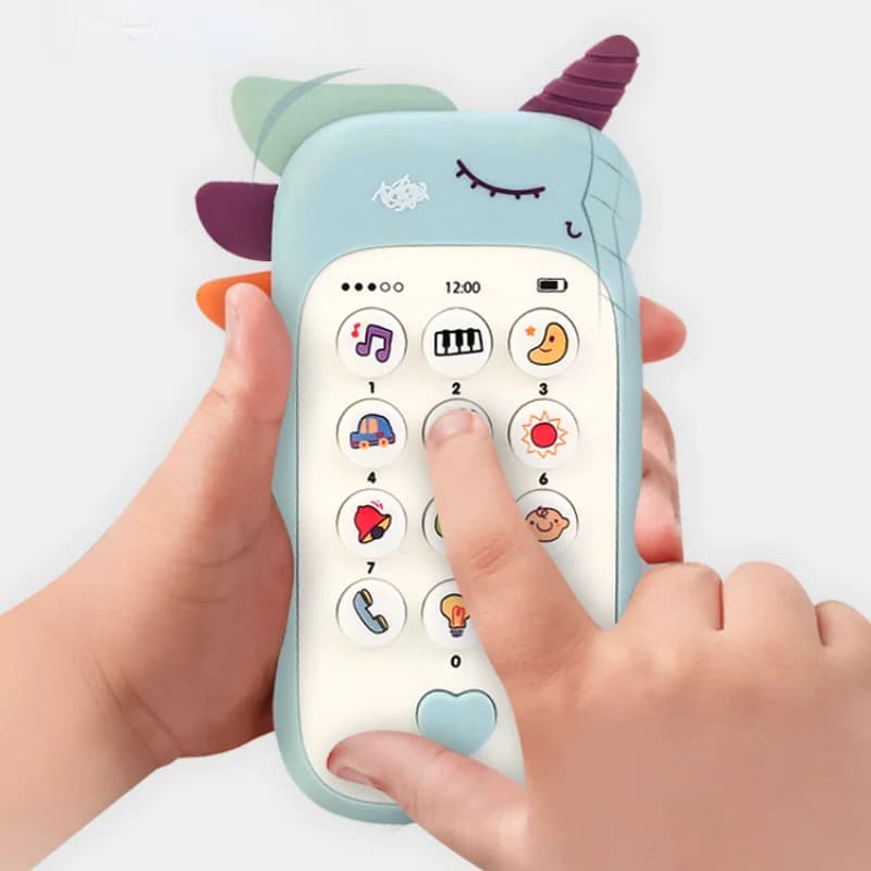 Children's Phone Toy Music Sound Phone Toys for Sleeping with Massagengive Simulation Phone Early Educational Toy for Kids Gifts