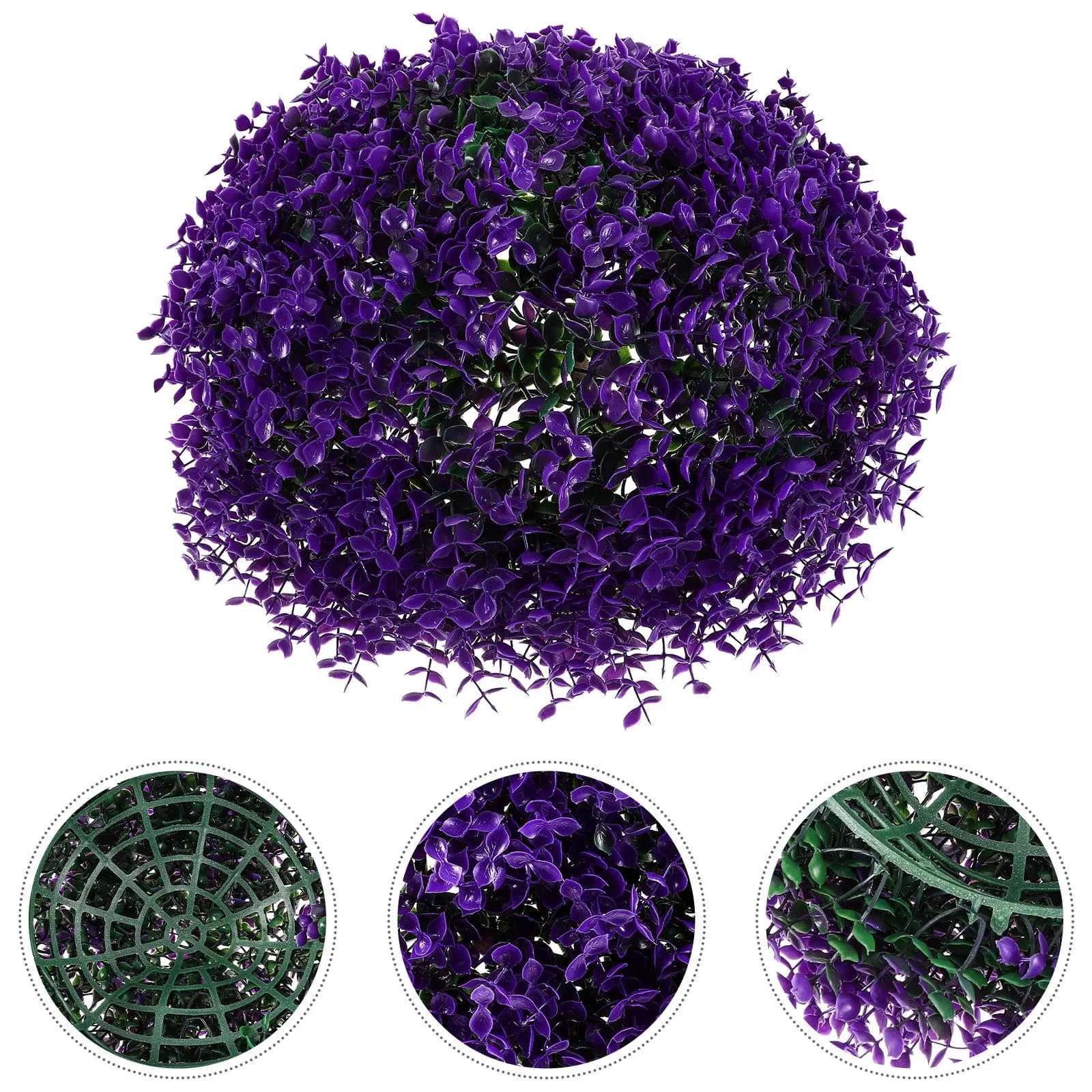 Palla di Piante Artificiali Simulate, Foglie di Eucalipto Naturali, Palla di Erba Artificiale Leggera per Decorazioni Interne ed Esterne