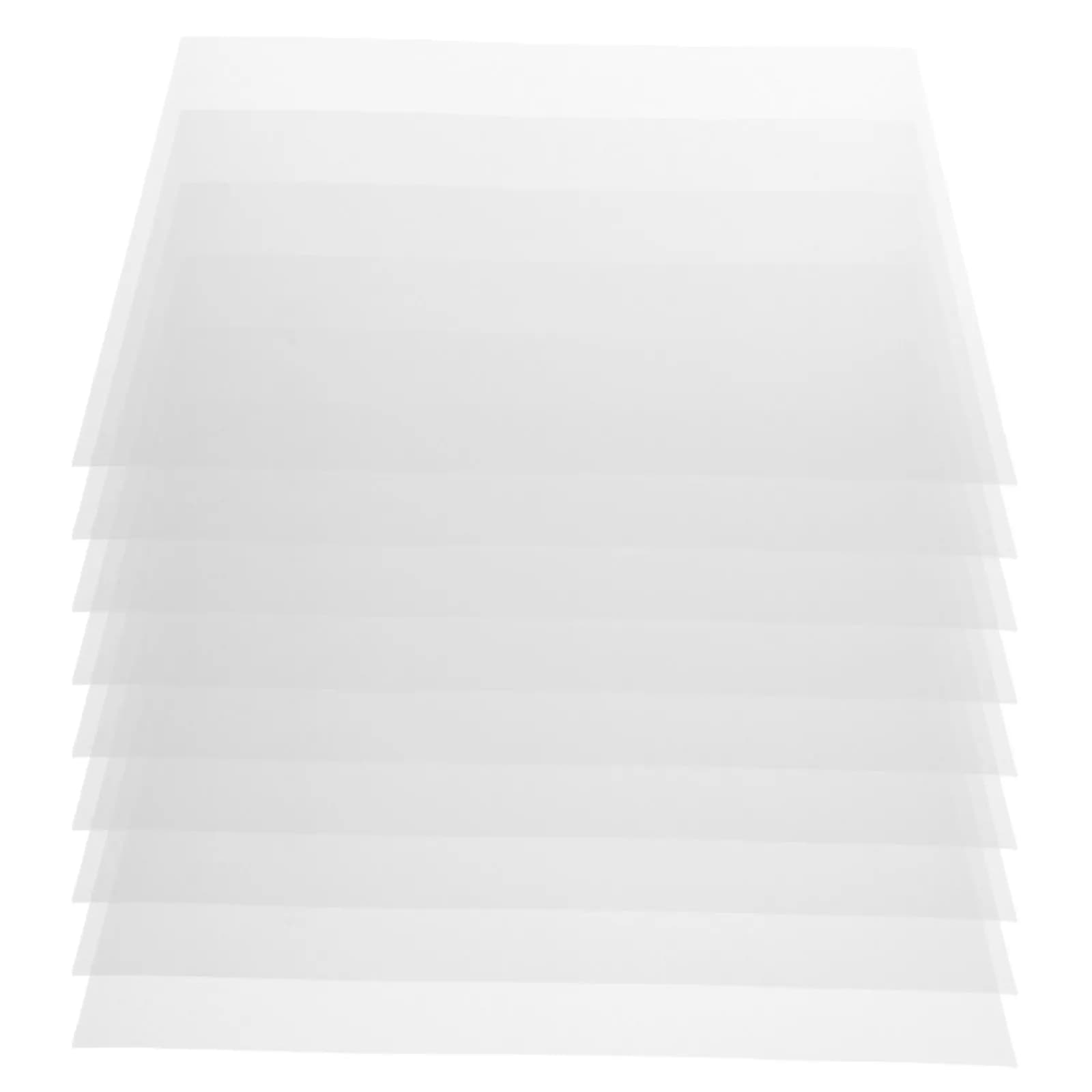 15Pcs Clear A4 PVC Plastic Sheets Transparent Rigid Panels for Craft Projects Document Protection Picture Frame Use