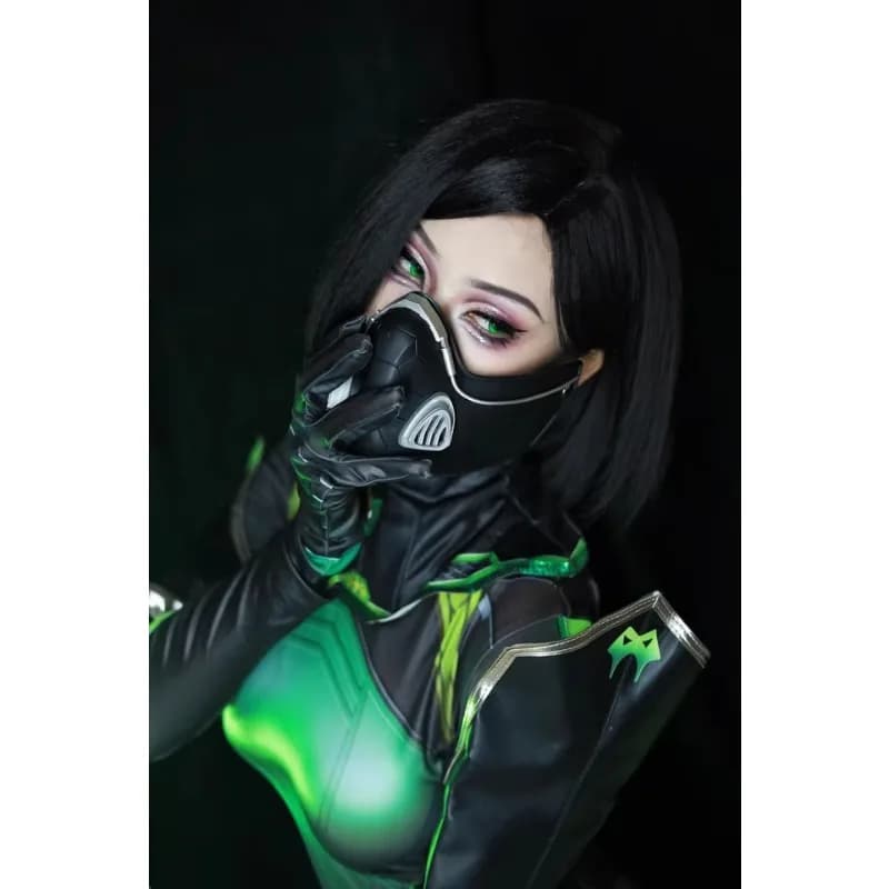Viper Mask VALORANT Half Face Mask Cosplay Replica Prop Decoration Character Accessories Halloween Christmas Fancy Party