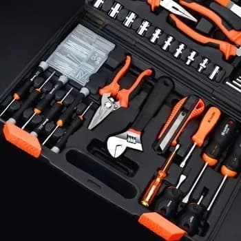 Set di Attrezzi Professionali per Riparazione Auto in Cromo Vanadio da 62 Pezzi con Logo Stampato e Valigetta